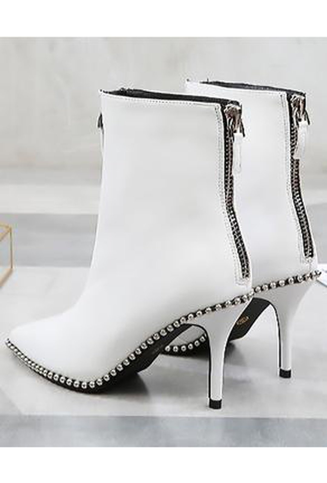 arden - studs & zip boots