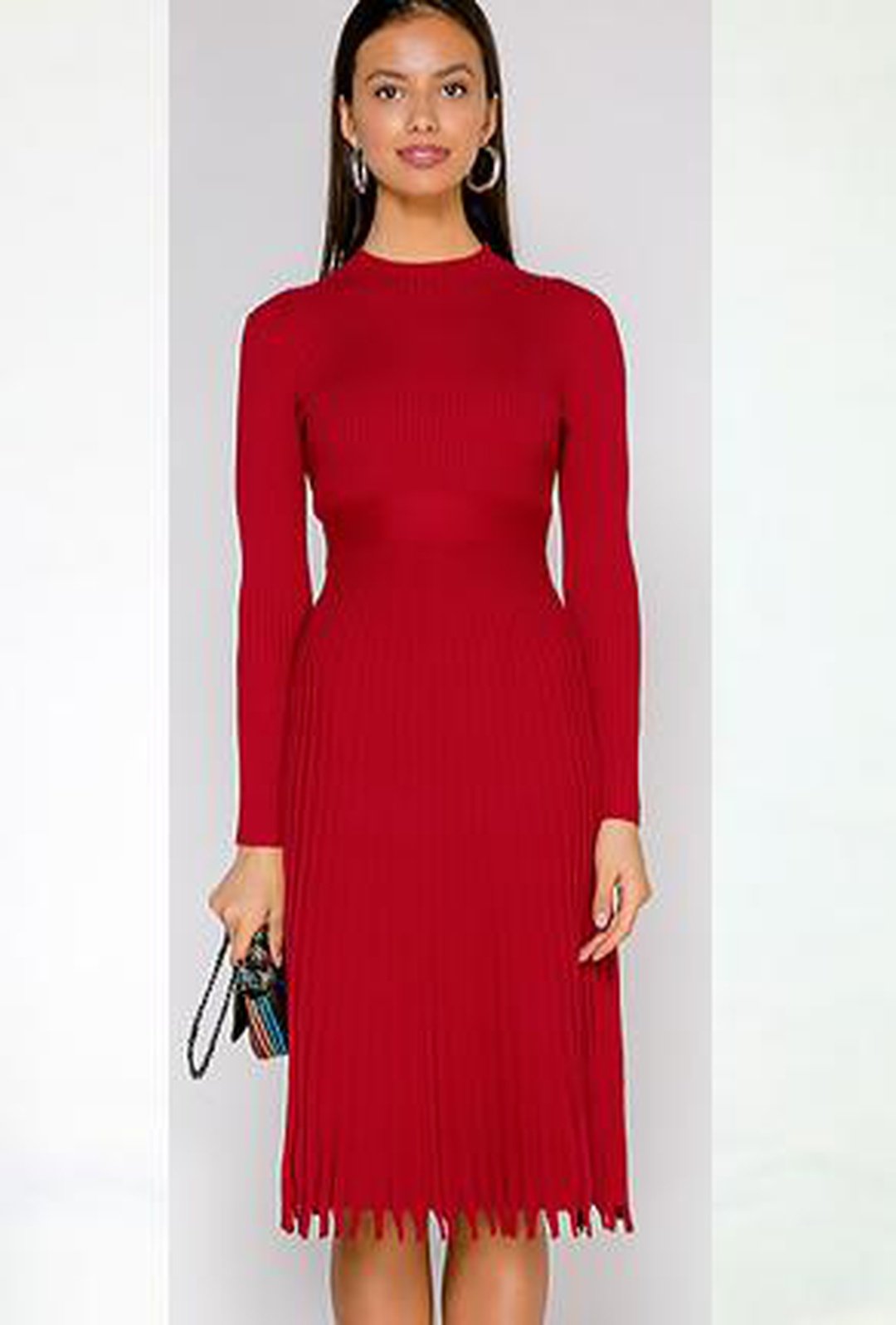 ariel - pleated sweater dress