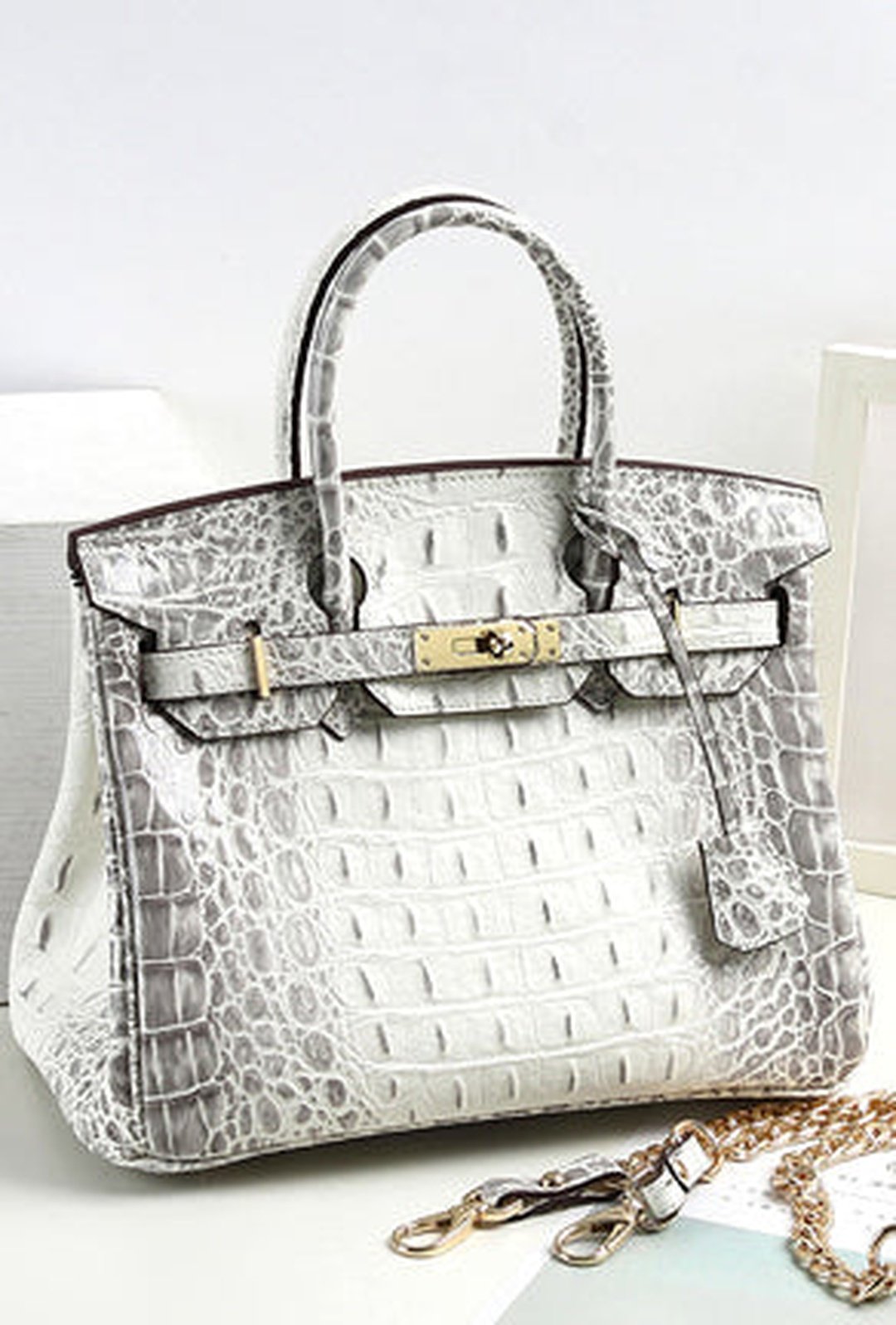 baez - ombre croc birkin bag