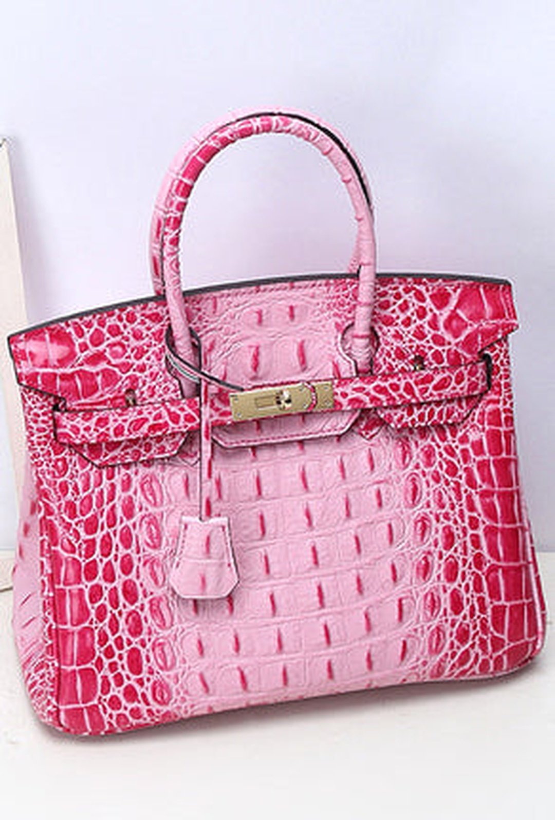 baez - ombre croc birkin bag