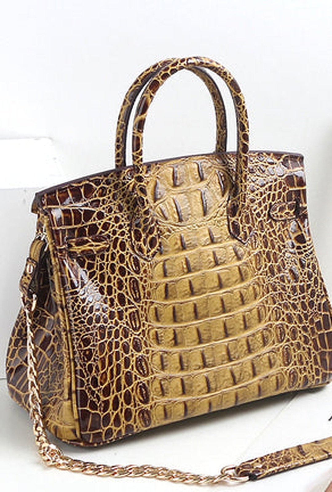 baez - ombre croc birkin bag