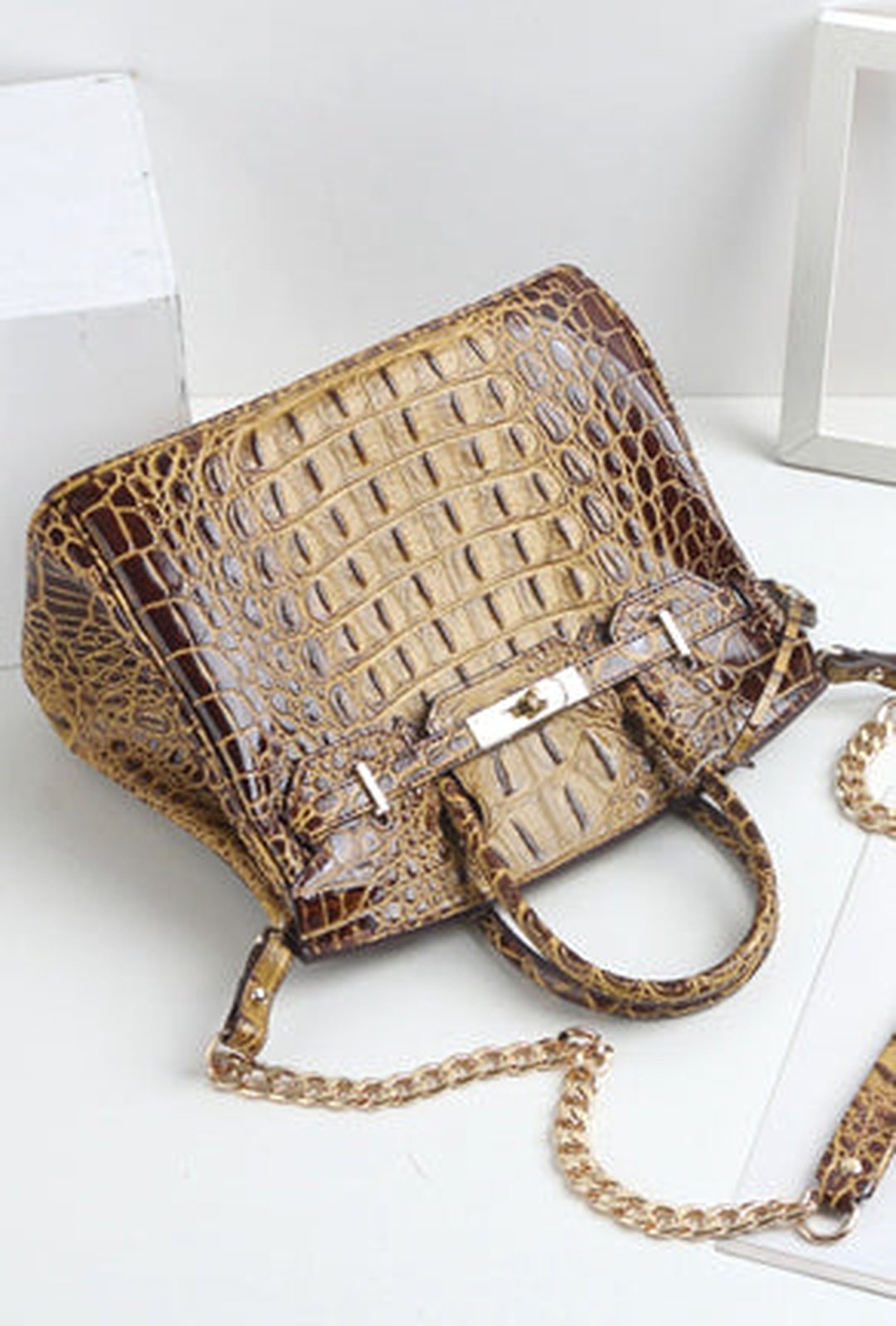 baez - ombre croc birkin bag