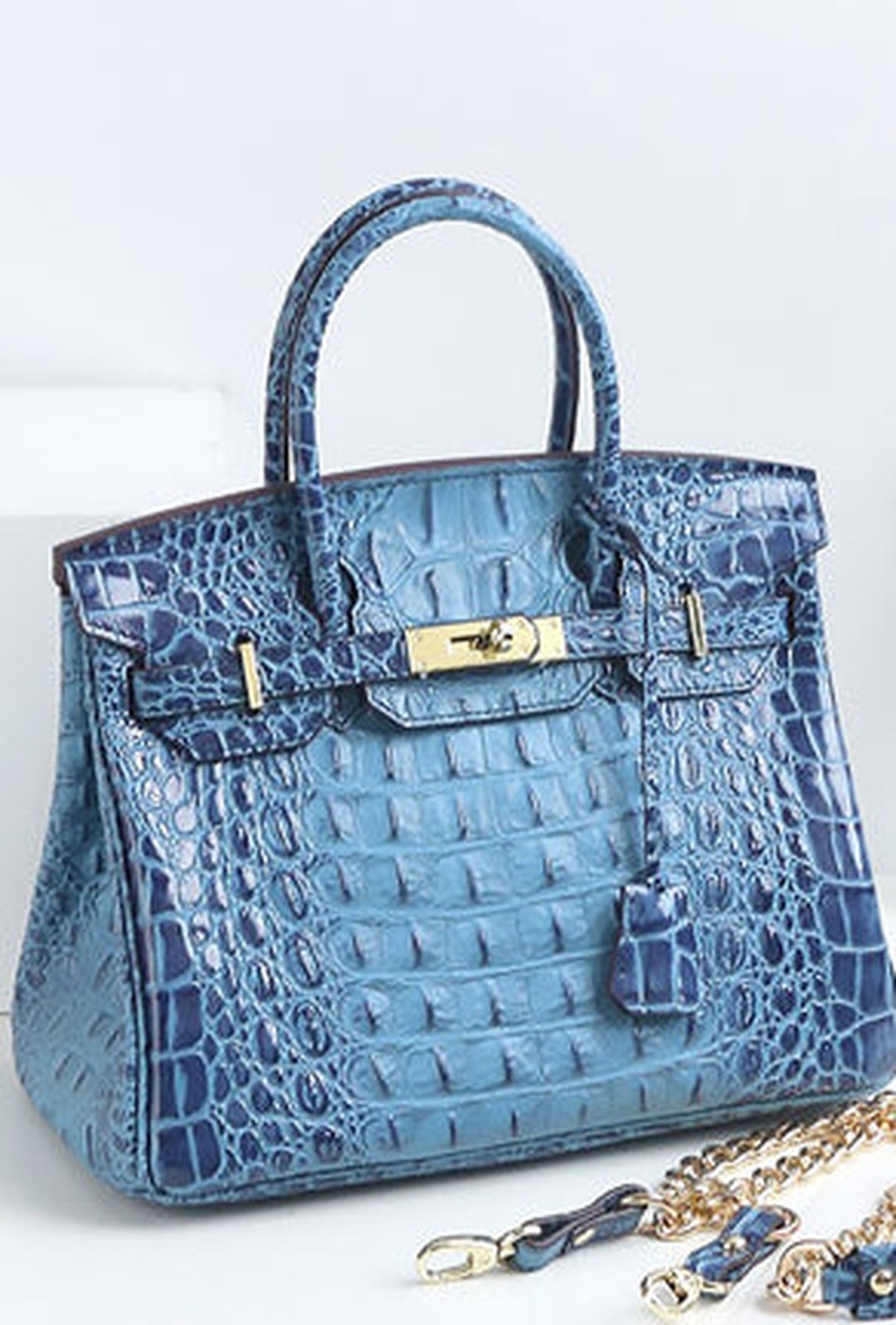 baez - ombre croc birkin bag