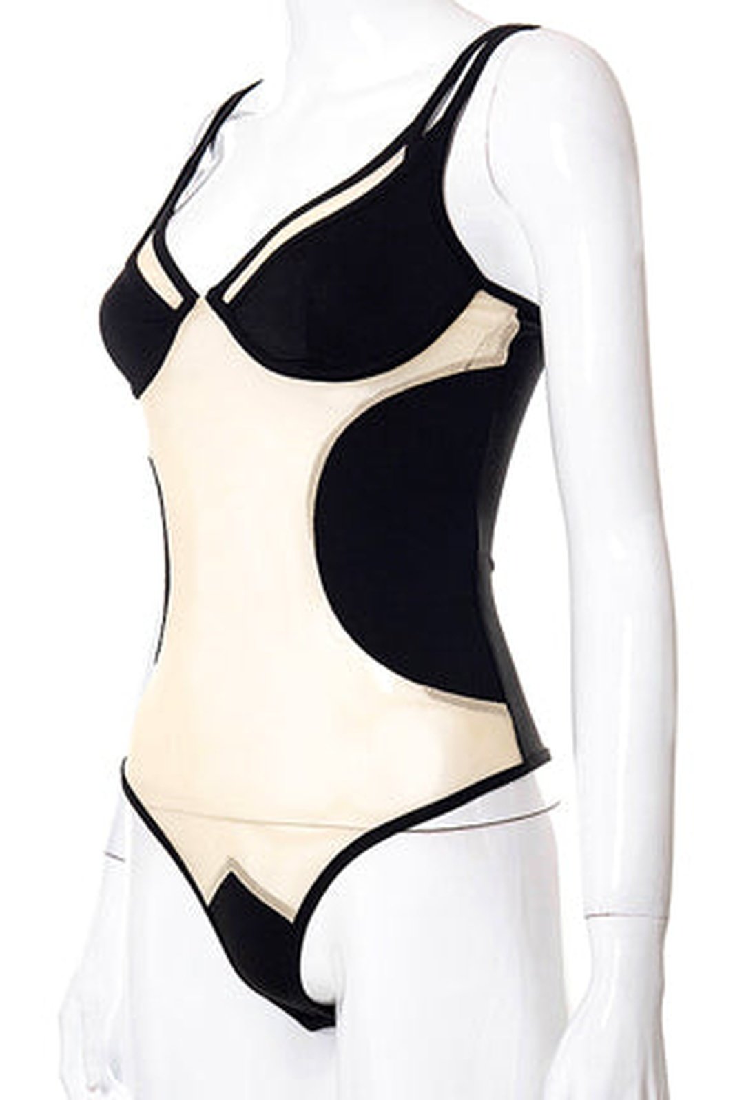 bai - asym sheer bodysuit