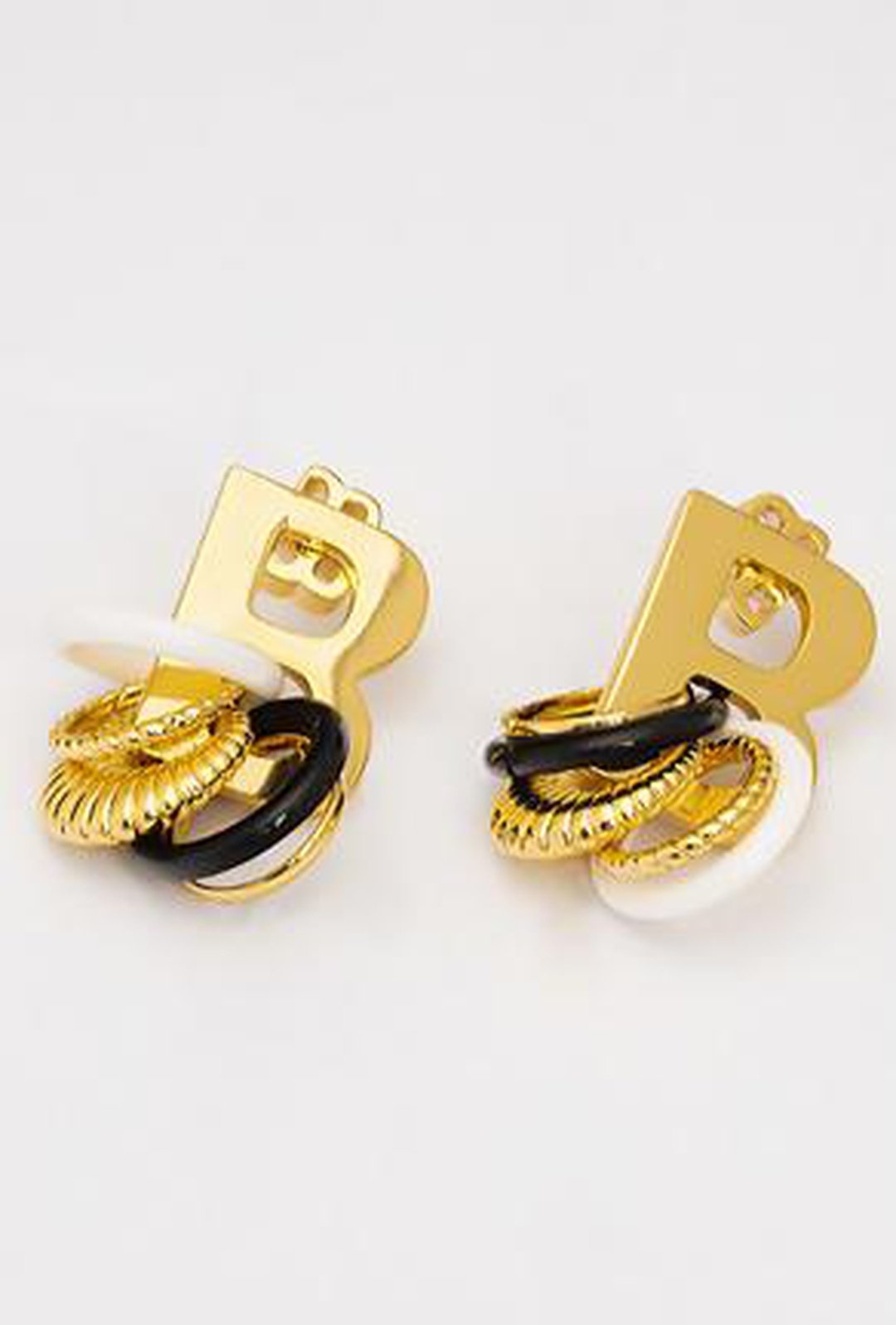 baia - "b" logo ring earring one size / gold