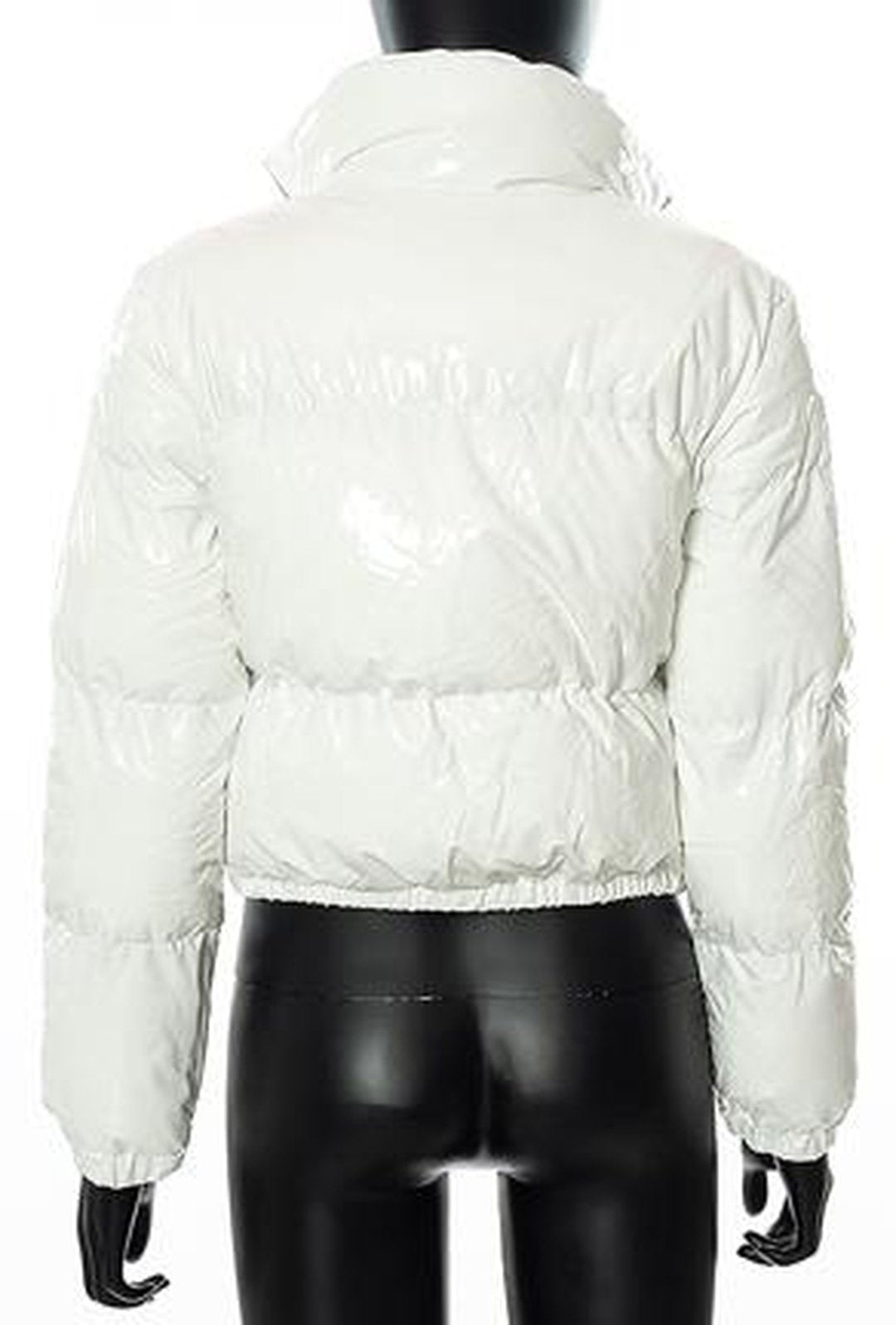 barbara - puffy wet look jacket