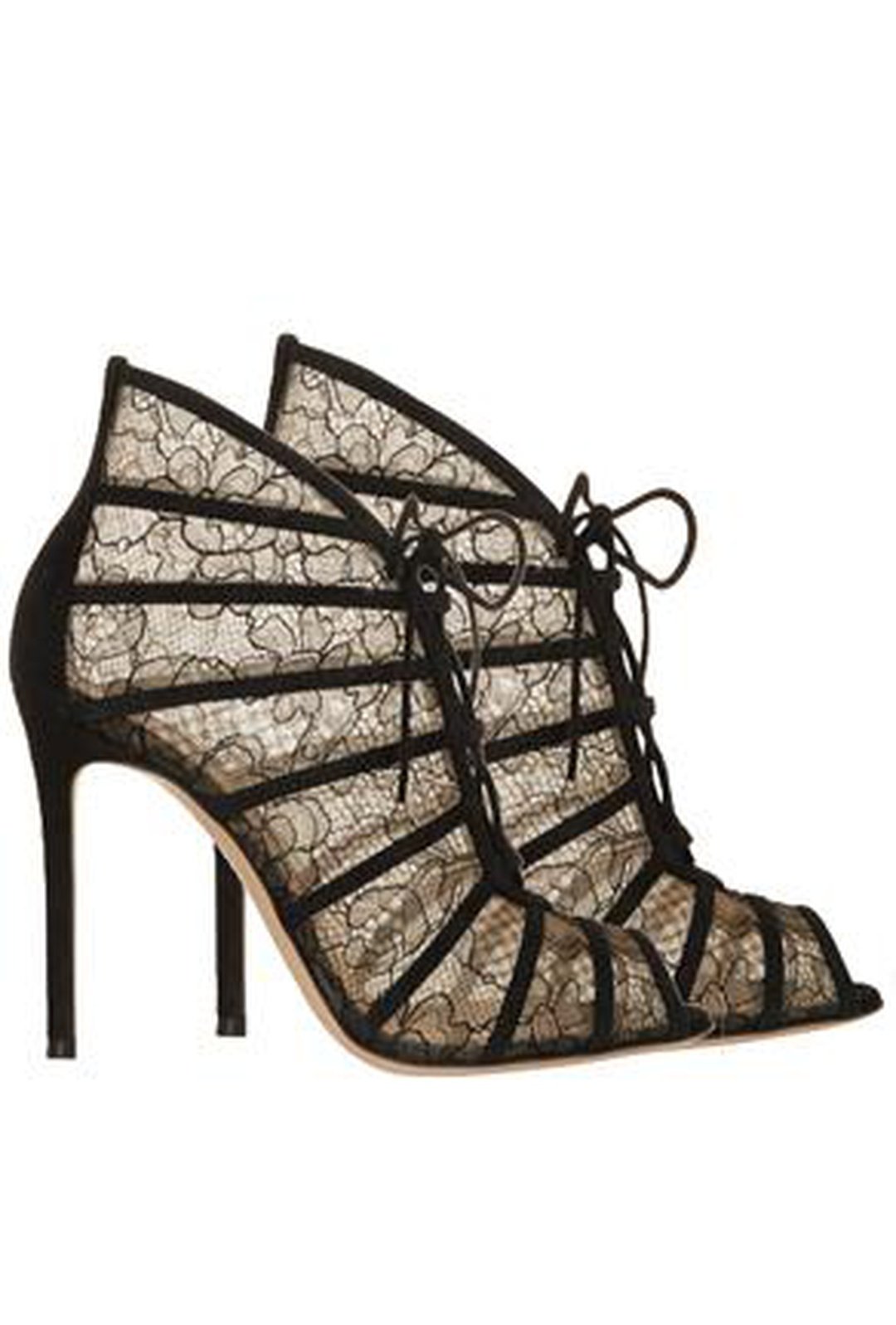 basilia - floral mesh heels