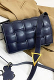 berlinda - padded weave bag 10"l x 7"h / navy