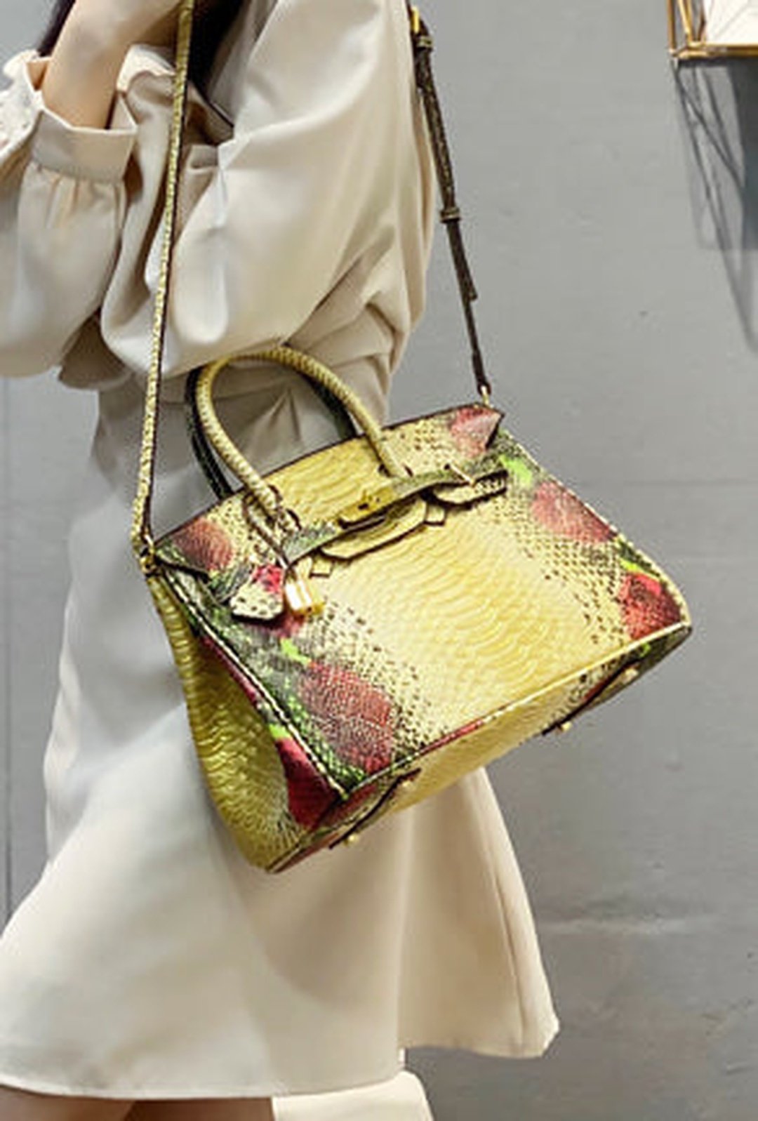 BOUDICCA - PYTHON KELLY BAG