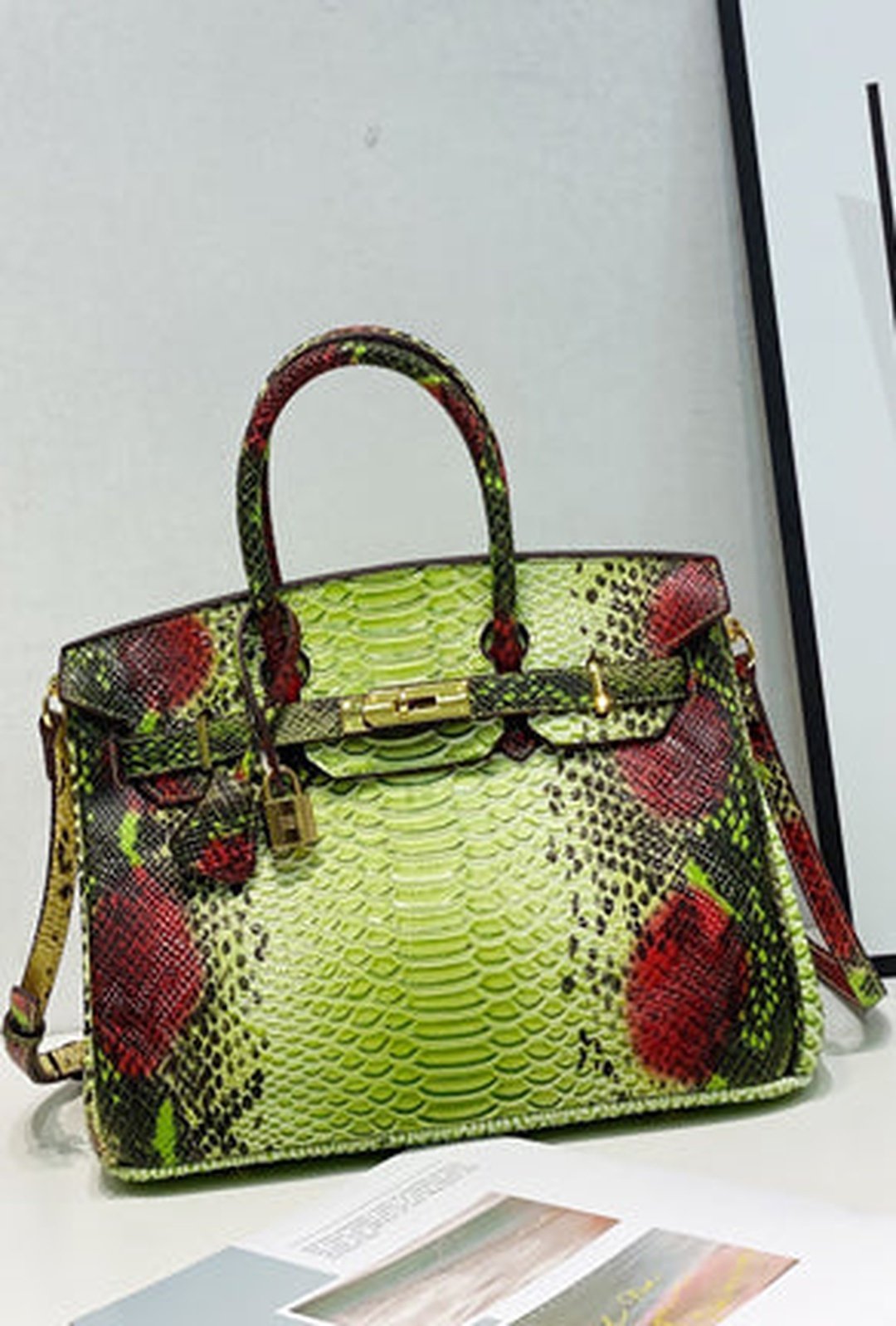 BOUDICCA - PYTHON KELLY BAG