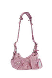 BRICKELL - RHINESTONE STUD HOBO BAG