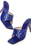 BRIE - QUILTED MULE SANDALS