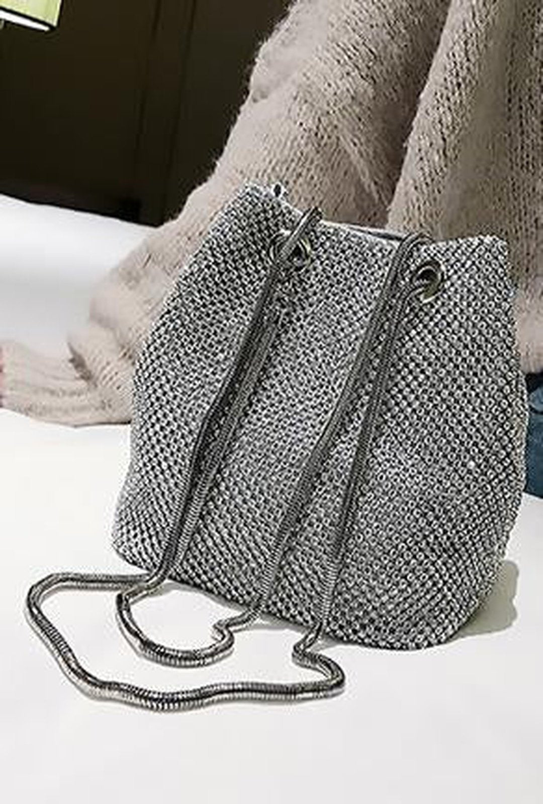 CAREN - SPARKLE BUCKET BAG