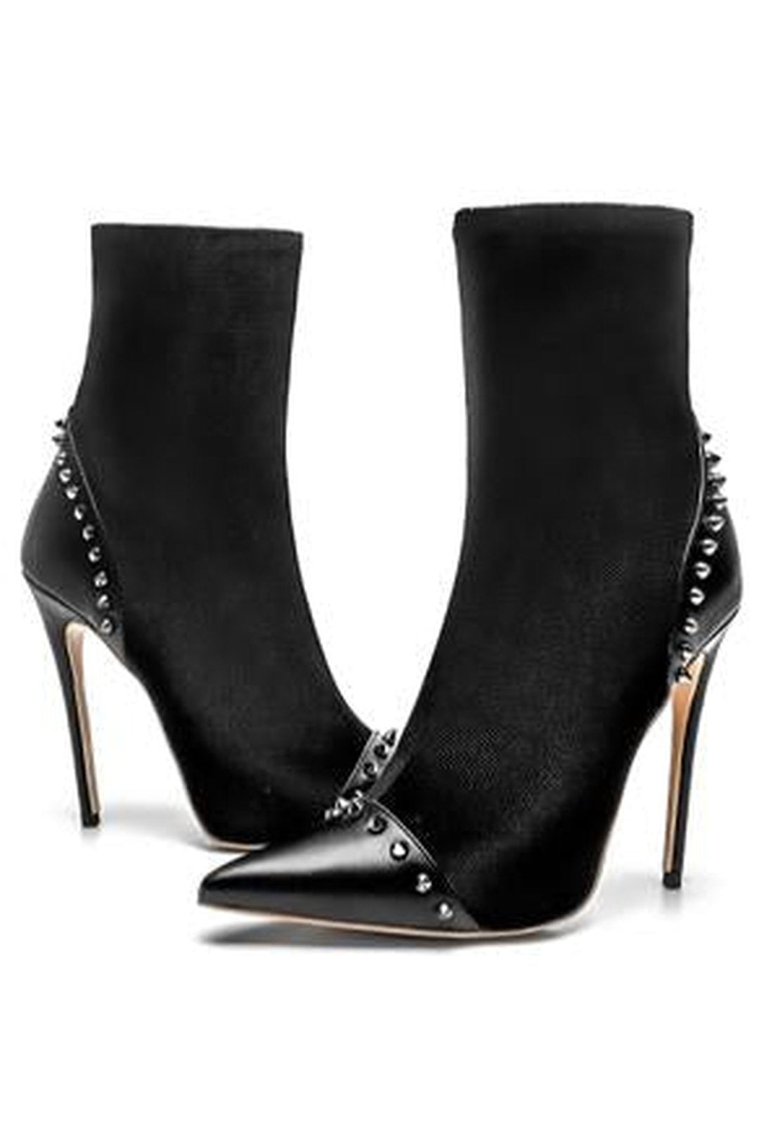 CHAKA - STUD CAP TOE HEELS