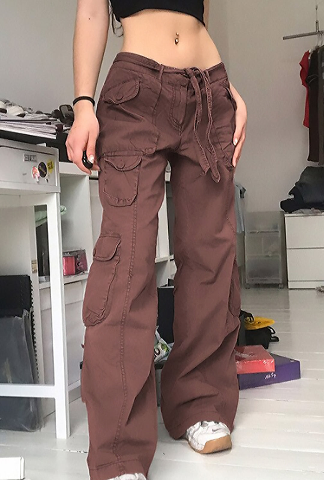 CHANY - TWILL CARGO PANTS