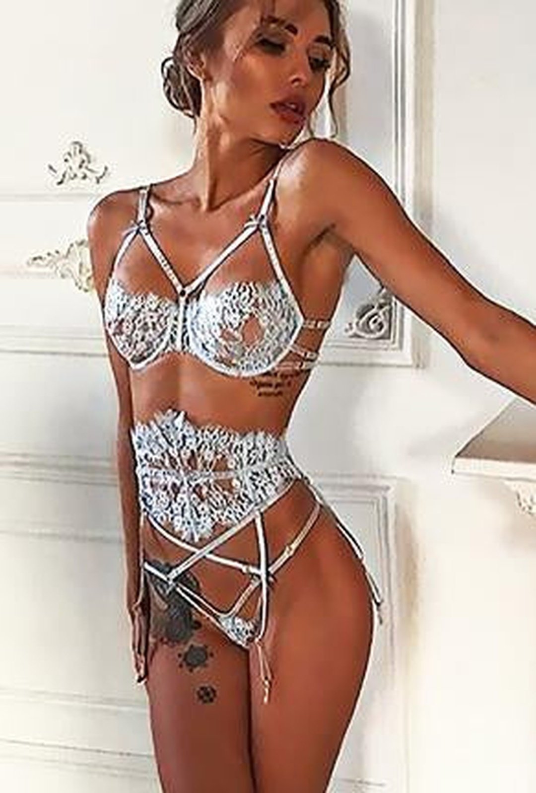 CHER - SATEEN 2 PIECE LINGERIE