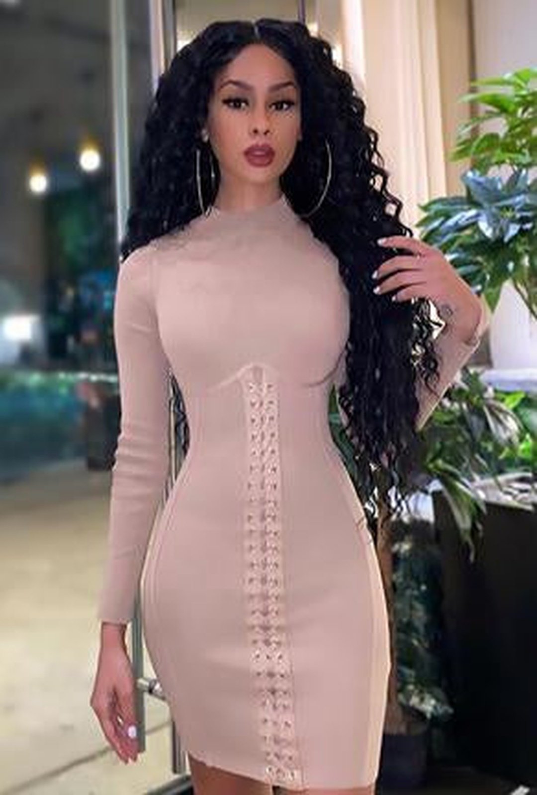 DAHYANA - SWEATER RIB DRESS