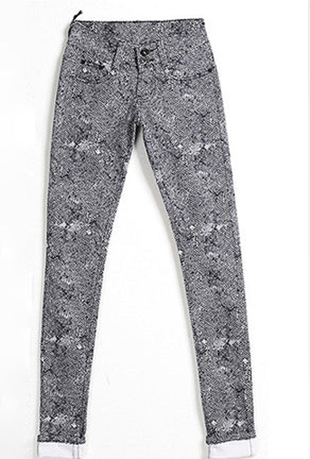 DANNI - SNAKE PRINT LOW RISE JEANS