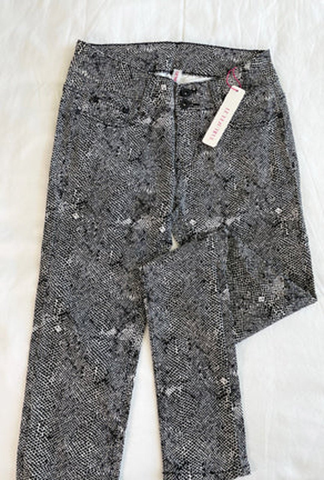 DANNI - SNAKE PRINT LOW RISE JEANS