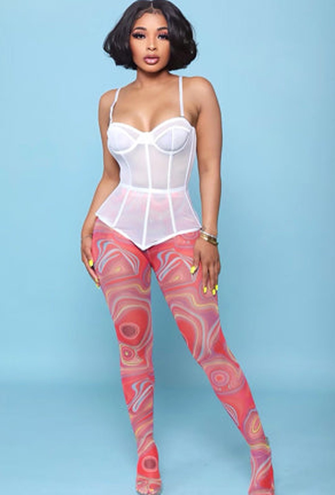 DES - LSD PRINTED STOCKING LEGGINGS