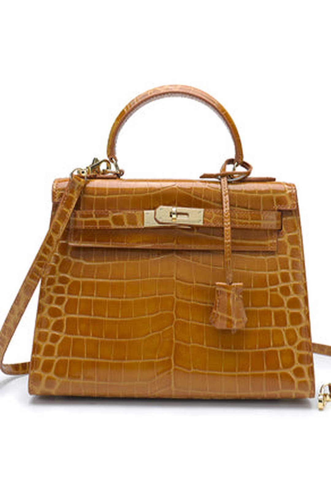 DONNA - CROC KELLY BAG