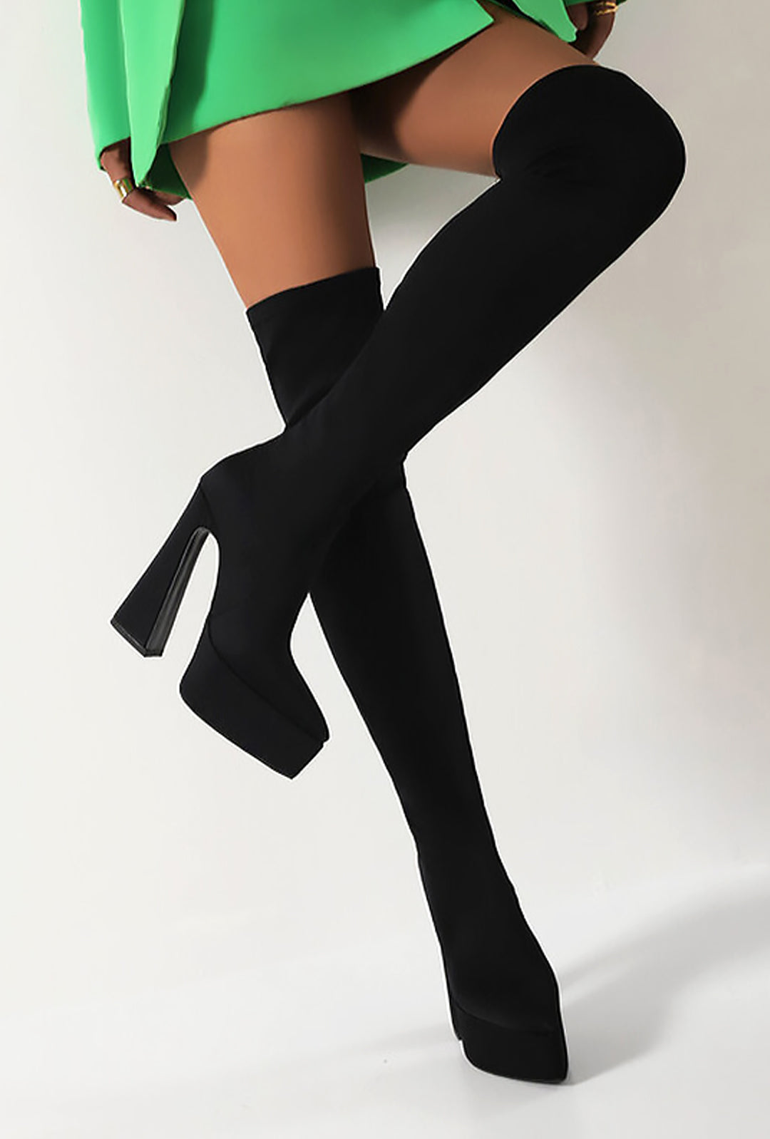 DeVONN - OTK PLATFORM HEEL BOOTS