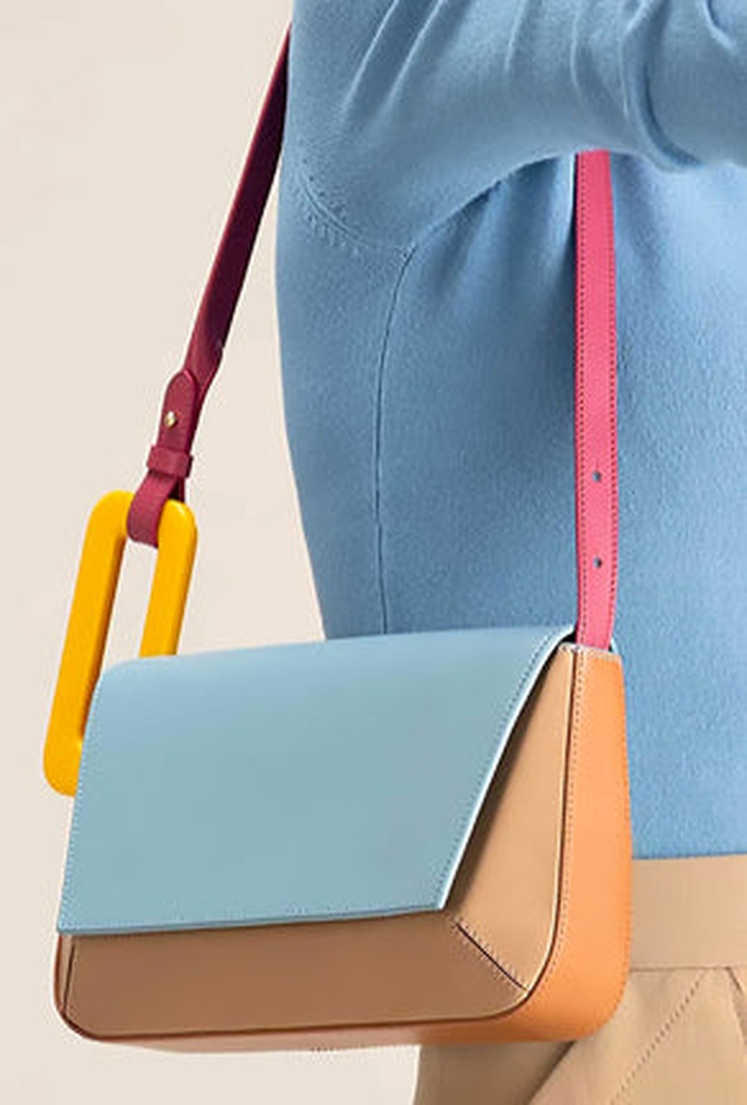 ESTEE - QUAD COLOR ENVELOPE BAG