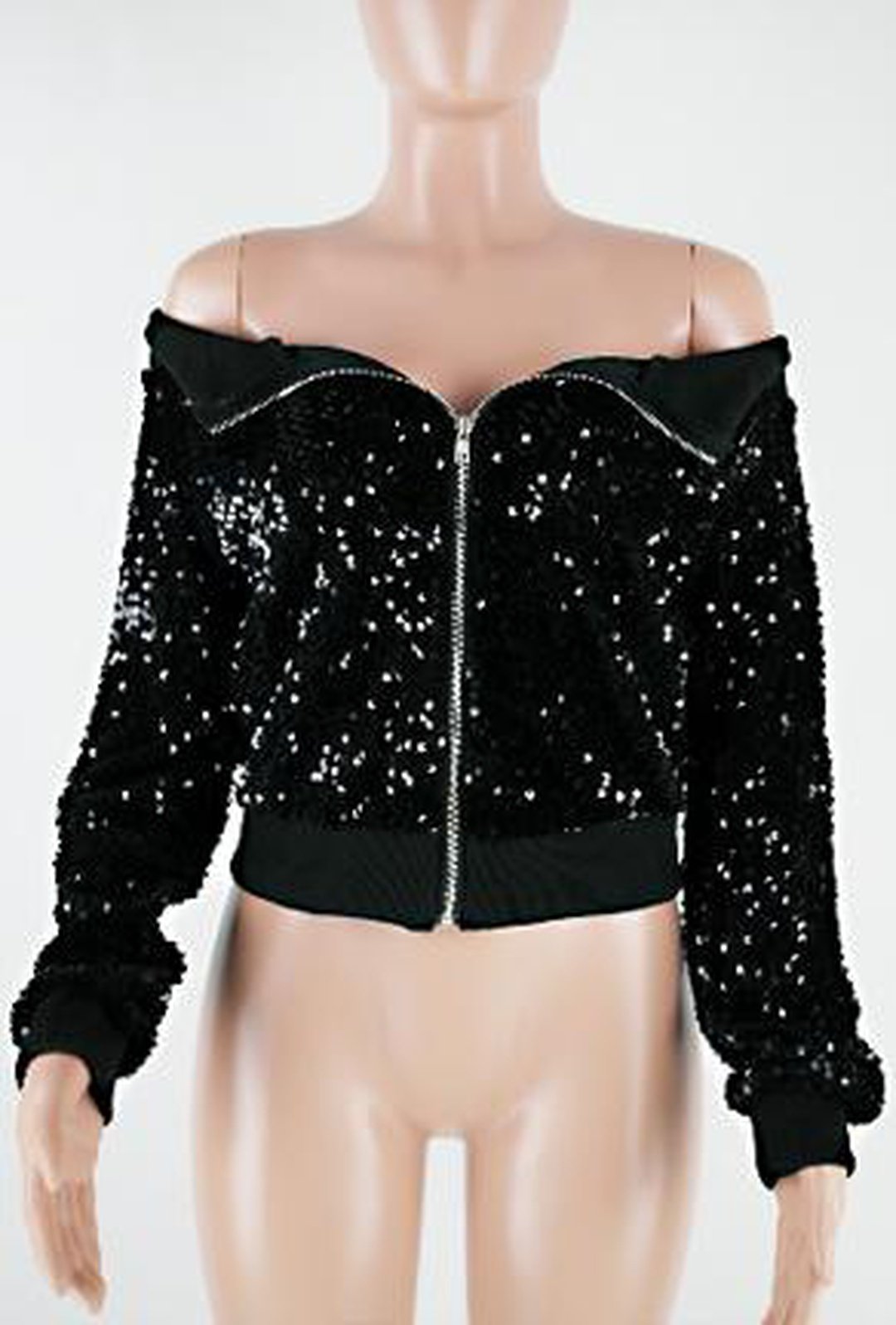 FAITH - GIACCA BOMBER IN PAILLETTES