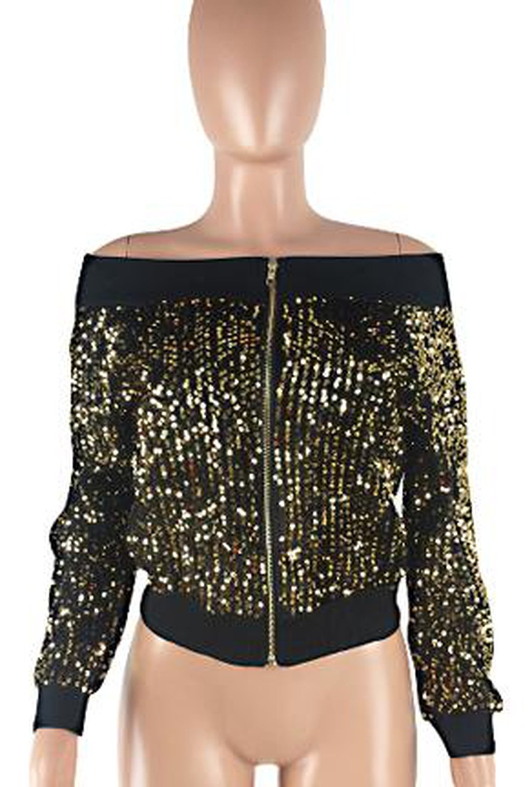 FAITH - GIACCA BOMBER IN PAILLETTES