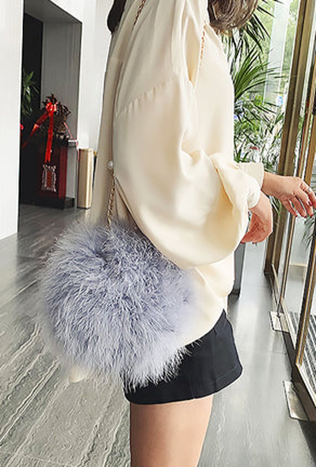 FIA - FUR CLUTCH BAG