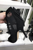 GINI - MESH ANKLE BOOTS