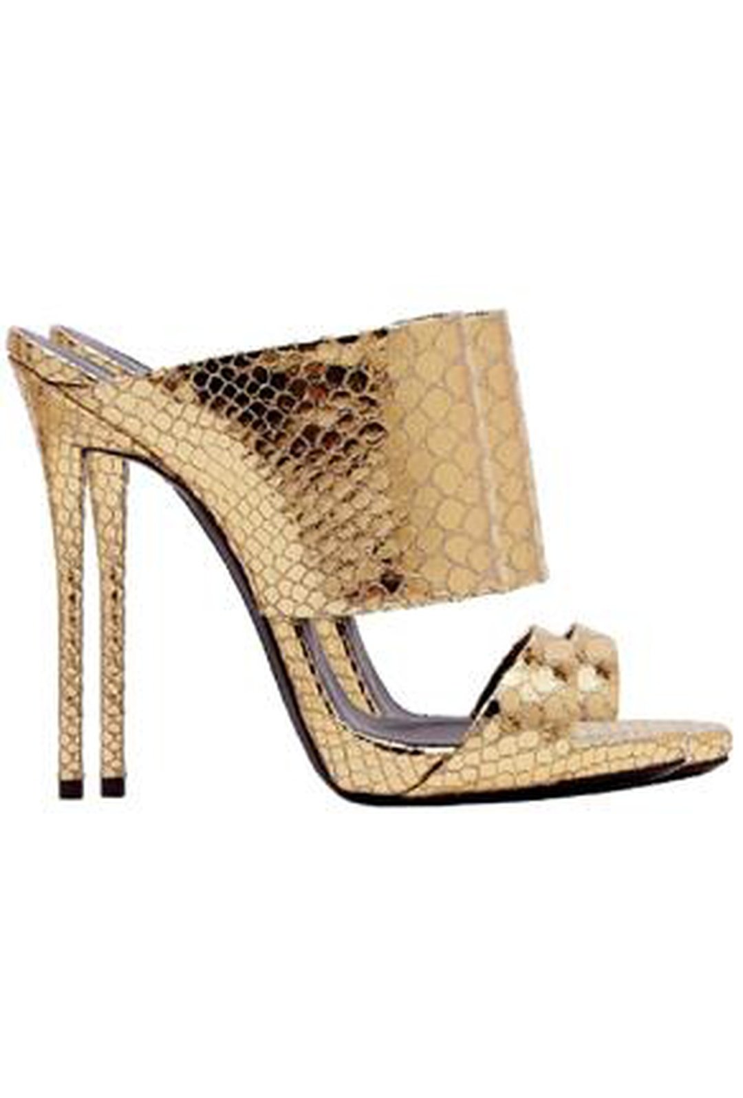 GRACE - GOLD MULE SANDALS