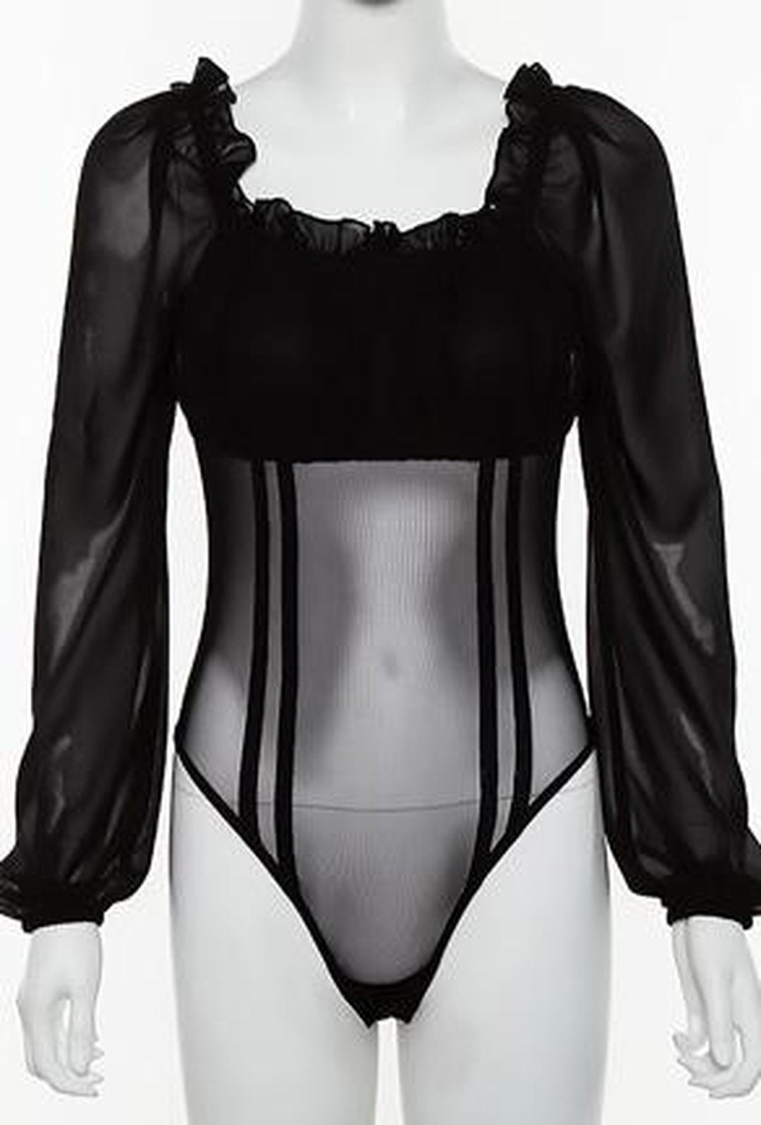 HILARY - SHEER BUSTIER BODYSUIT