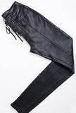 HUNTER - LEATHER LOOK JEANS