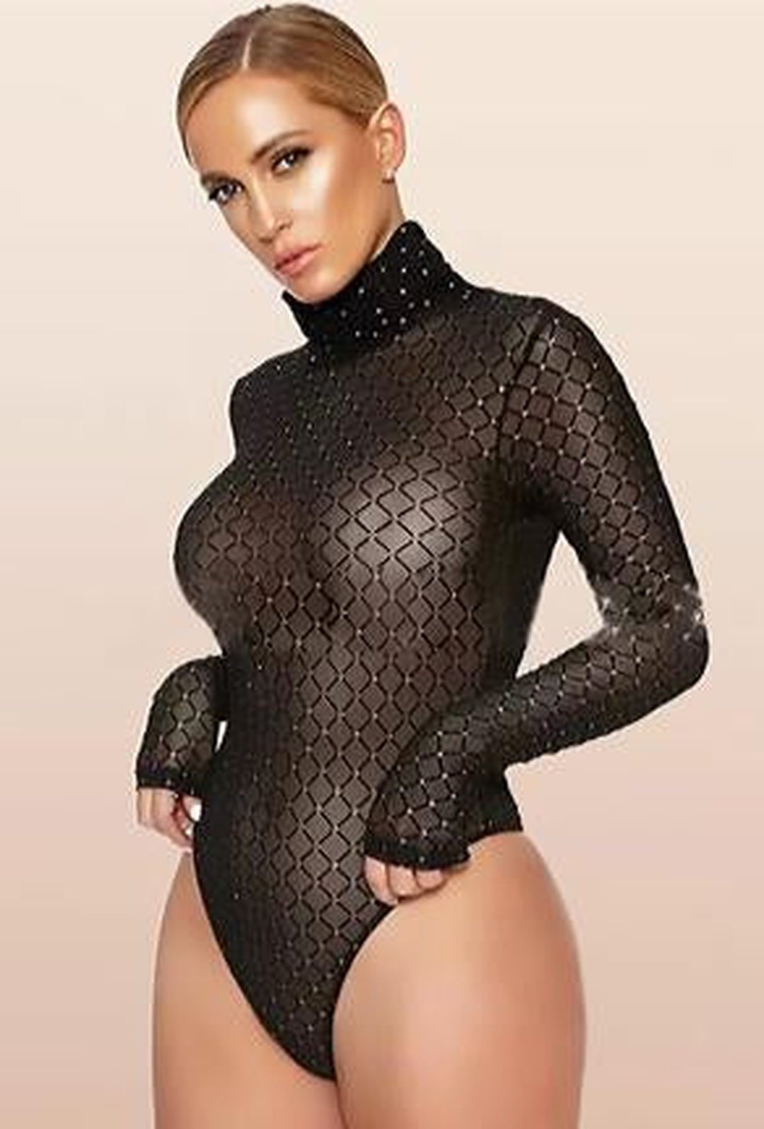 JANZEL - MESH BODY SUIT TOP