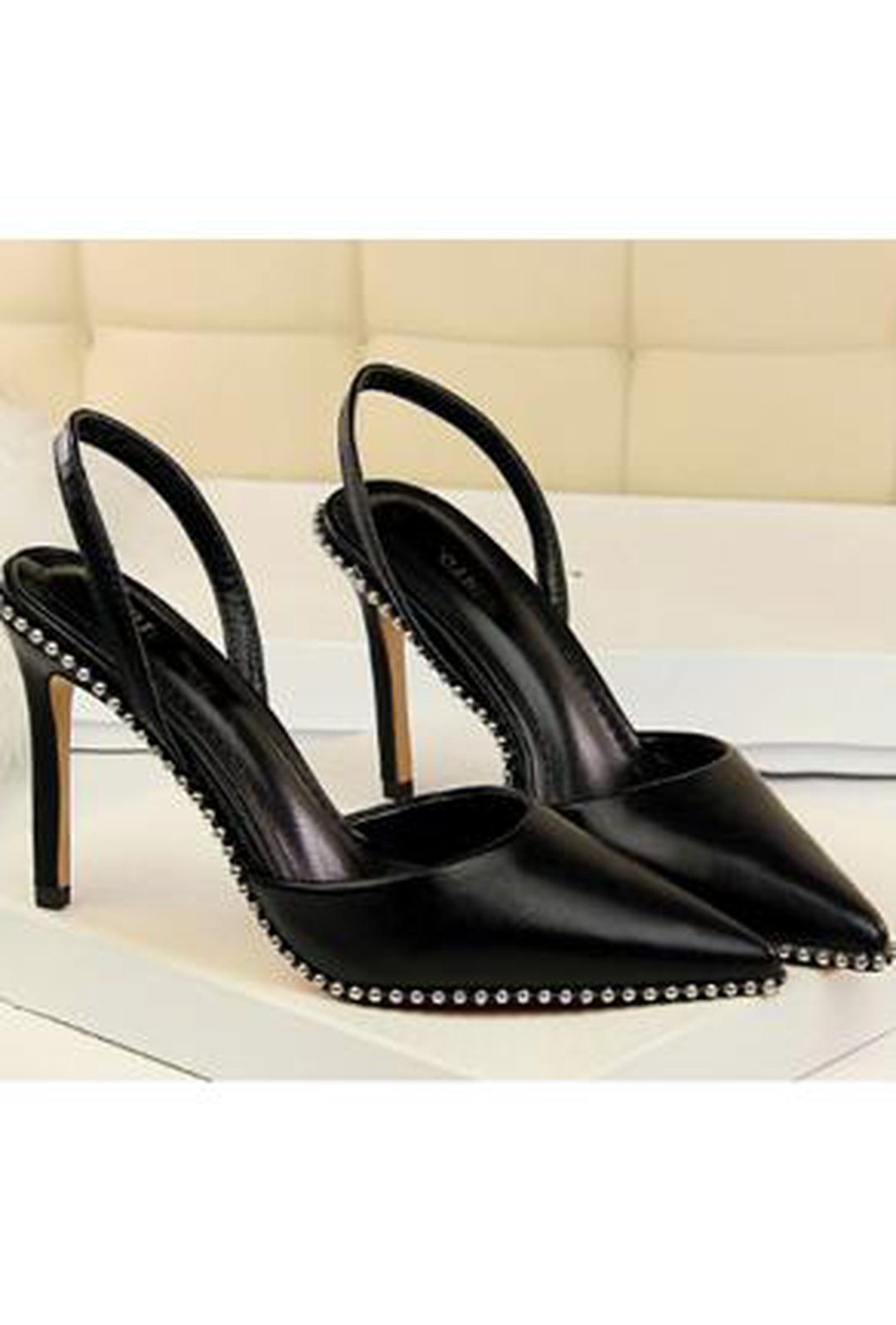 KASSY - SLING BACK STUD PUMPS HEELS