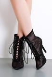 KEENA - LACE ANKLE BOOTS