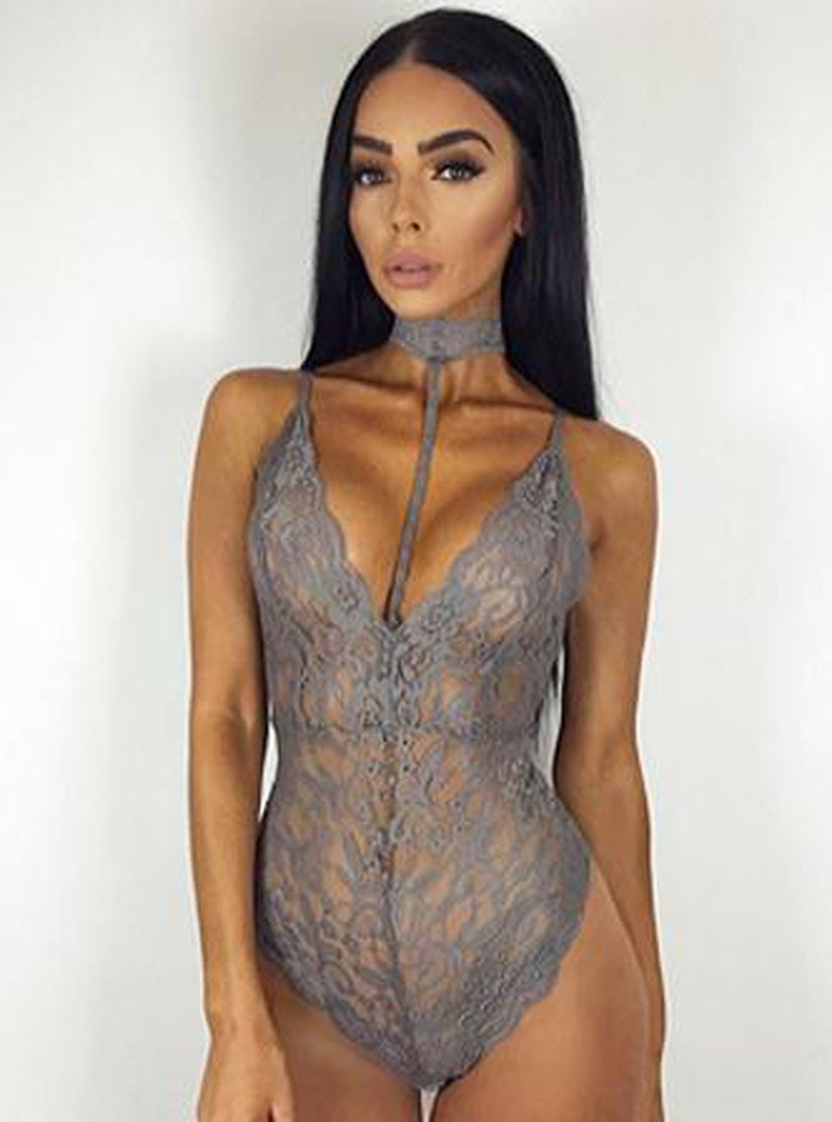 KIMI - 1 PIECE CHOKER LACE TEDDY