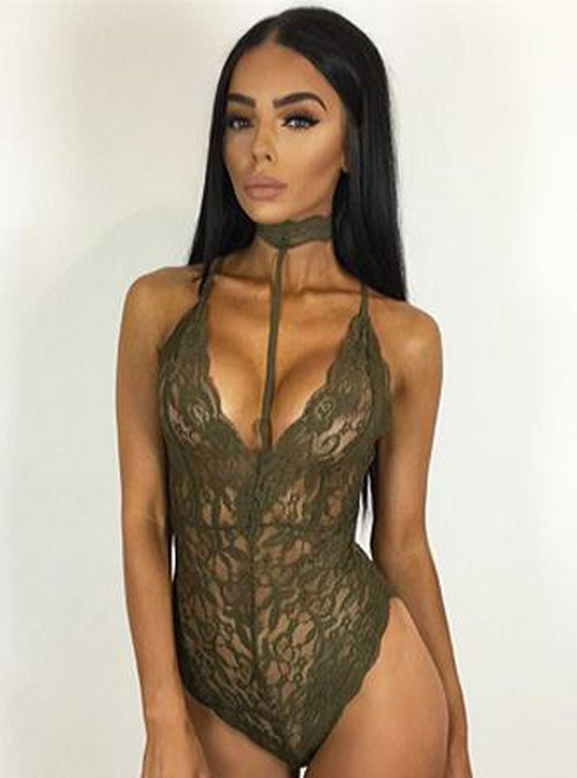 KIMI - 1 PIECE CHOKER LACE TEDDY