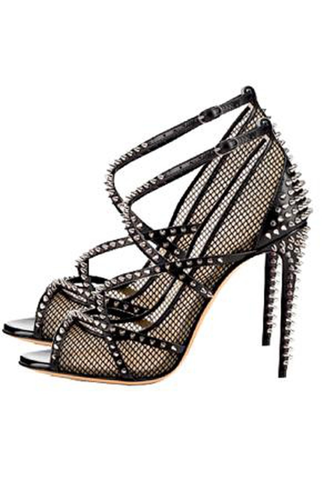 KISHA - MESH STUDROCK HEELS