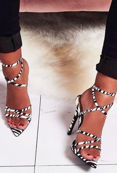 LORRA - ANIMAL PRINT SANDALS