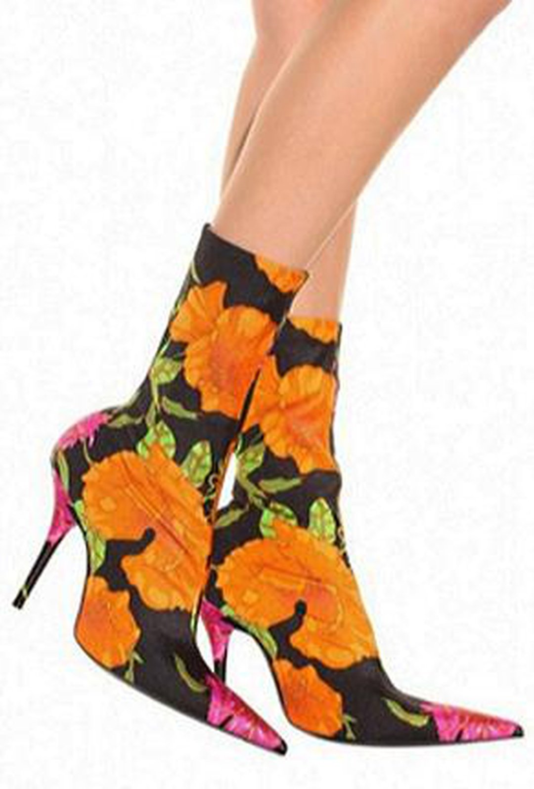 LOTUS - SOCK FLORAL BOOTS