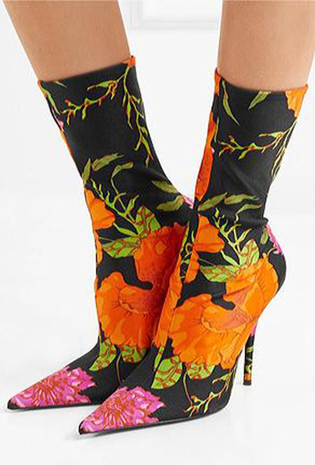 LOTUS - SOCK FLORAL BOOTS