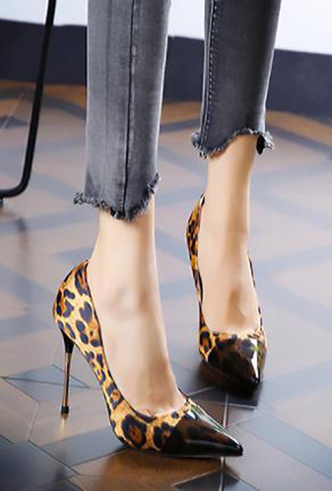 LUCEE - Décolleté LEOPARDO CAP TOE