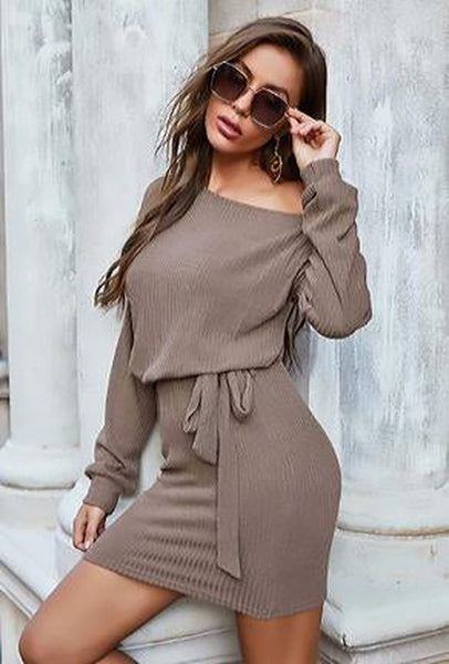 MARTA - RIB SWEATER DRESS