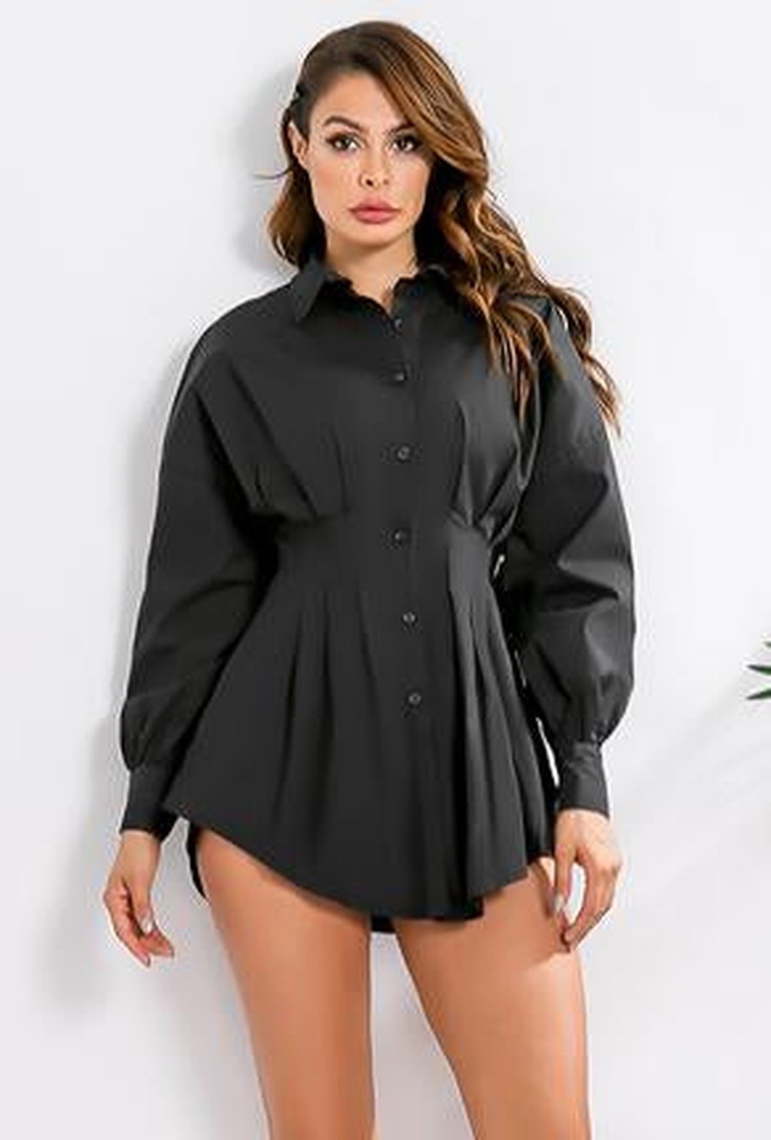 MASHAEL - BUSTIER SHIRT DRESS