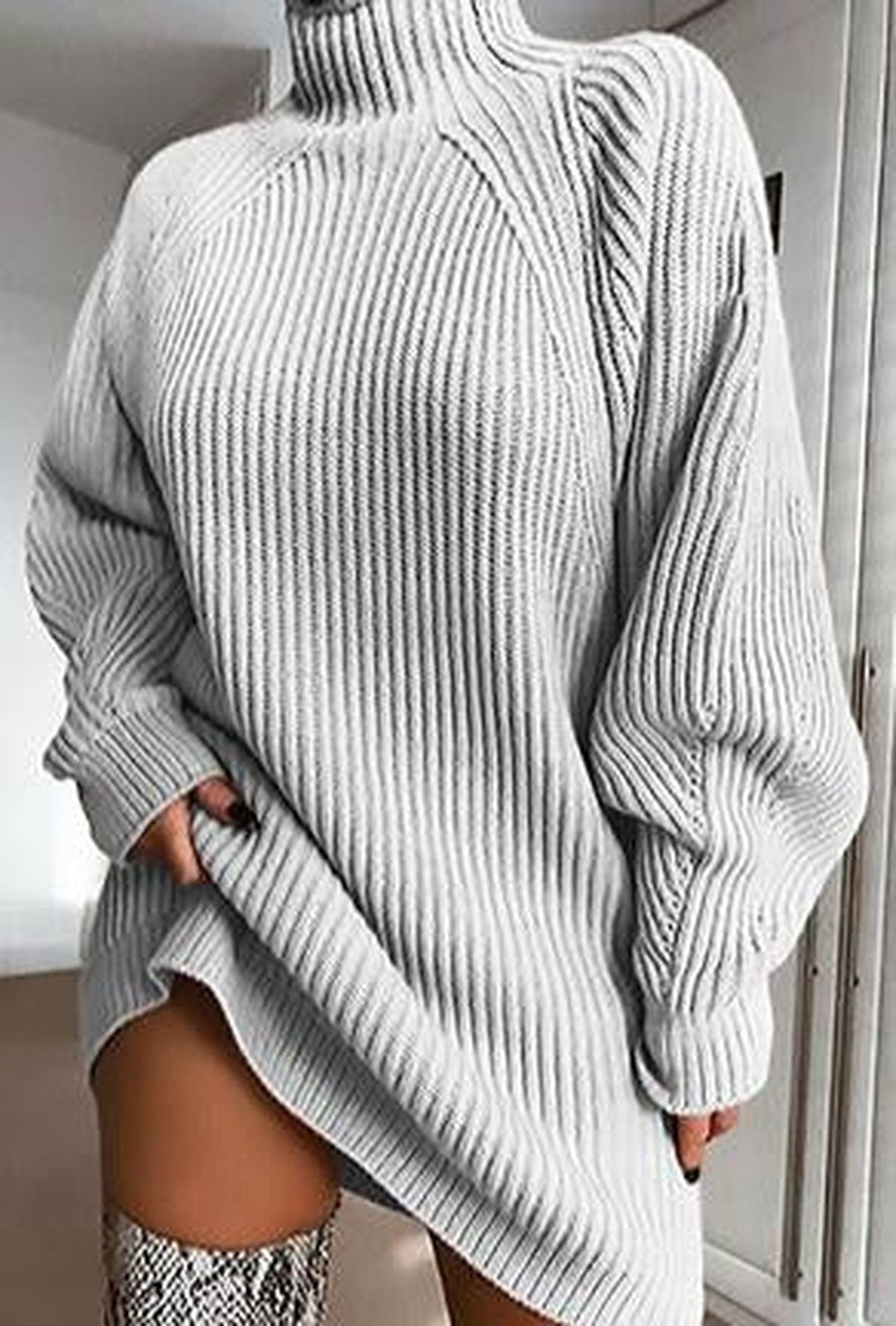 MAYZA - RIB SWEATER DRESS