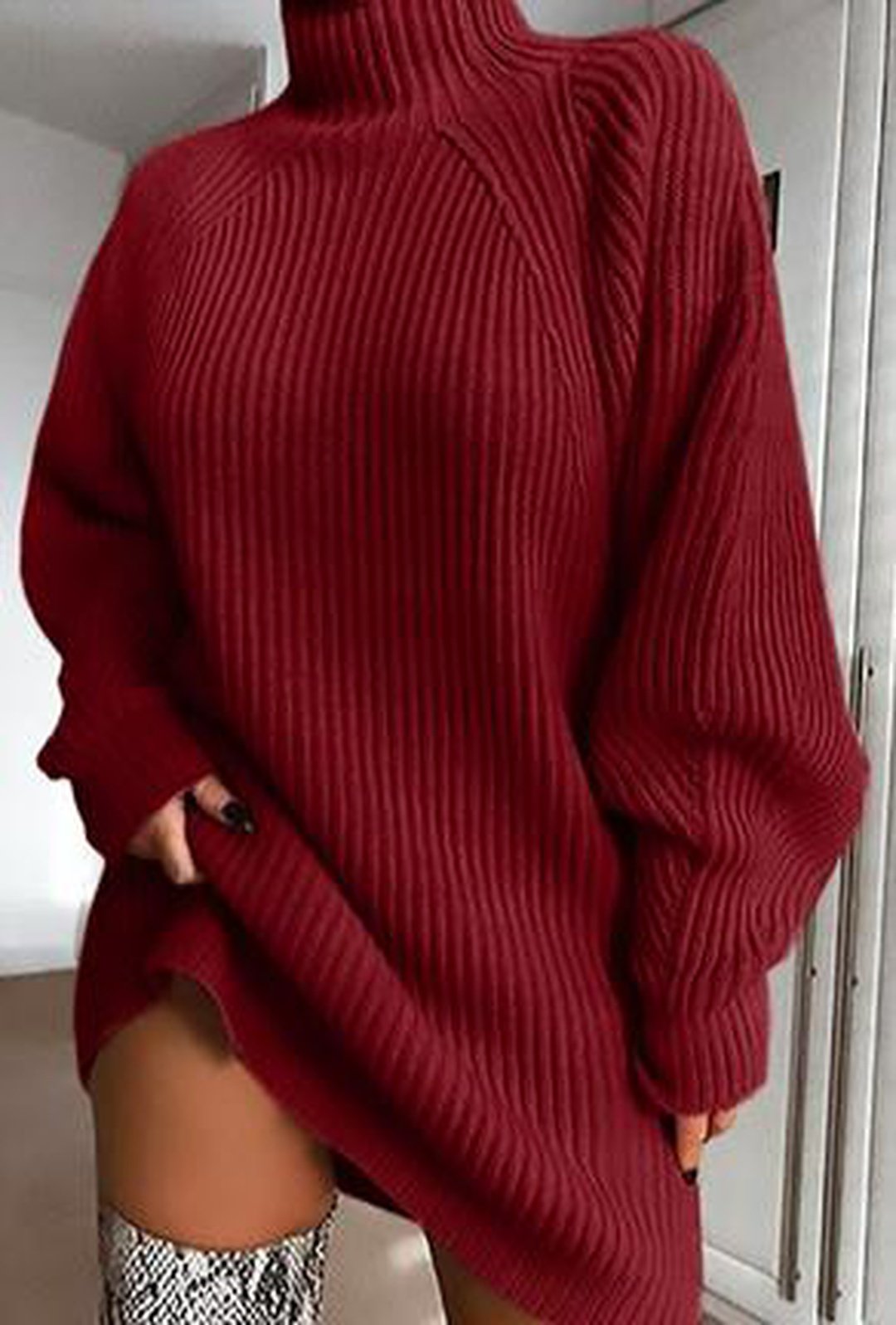 MAYZA - RIB SWEATER DRESS