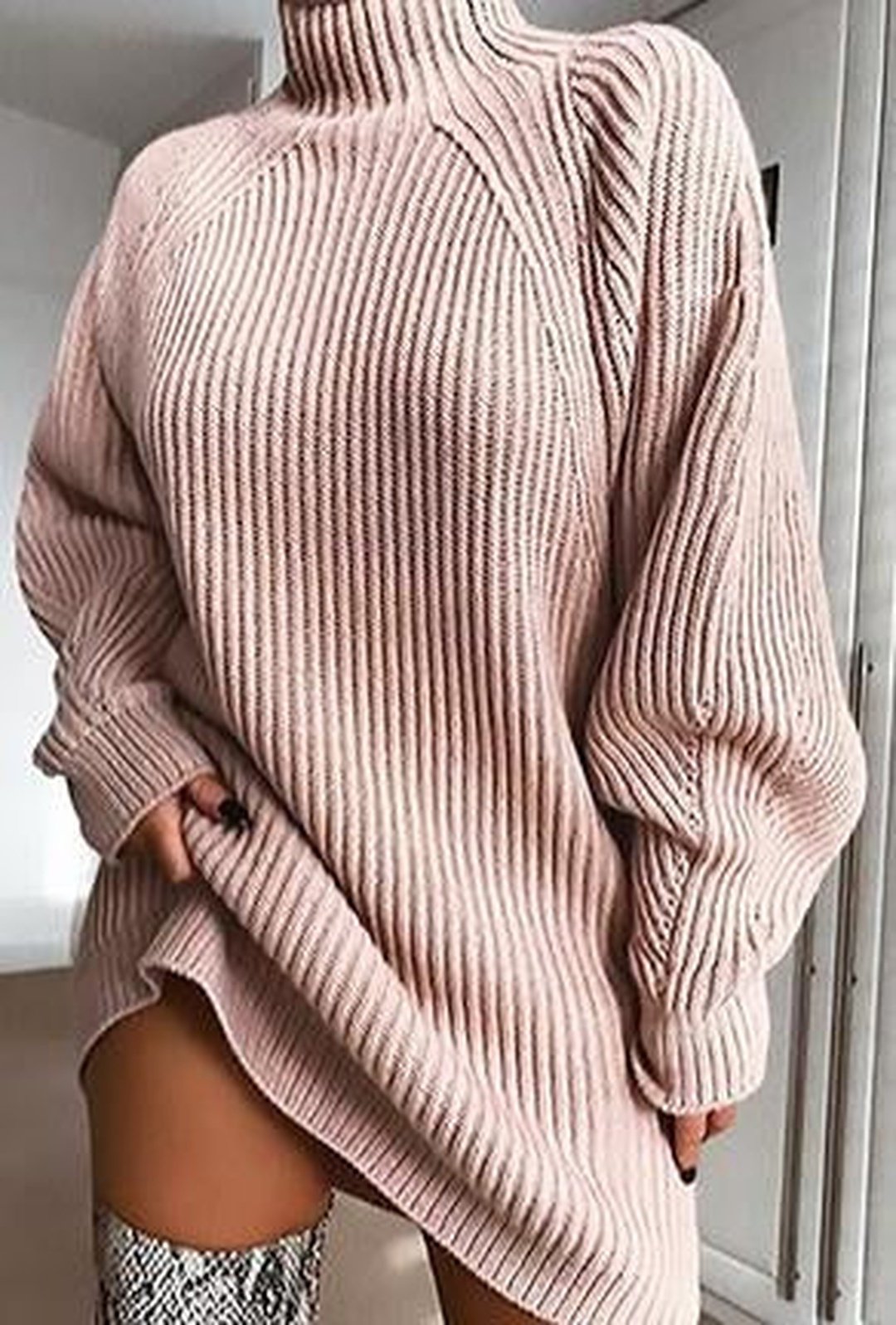 MAYZA - RIB SWEATER DRESS