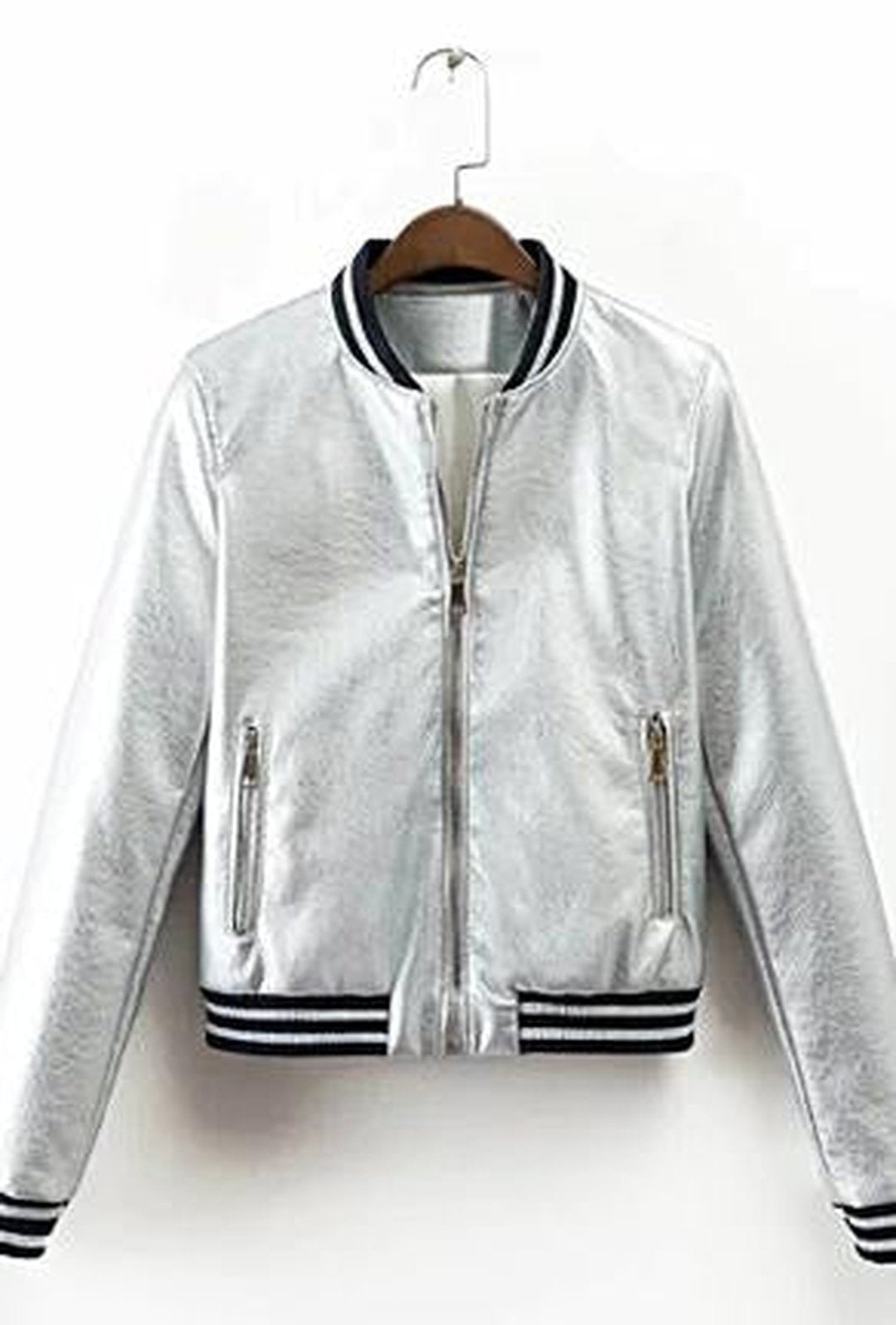 MISTY - CHAQUETA DE BÉISBOL METALIZADA